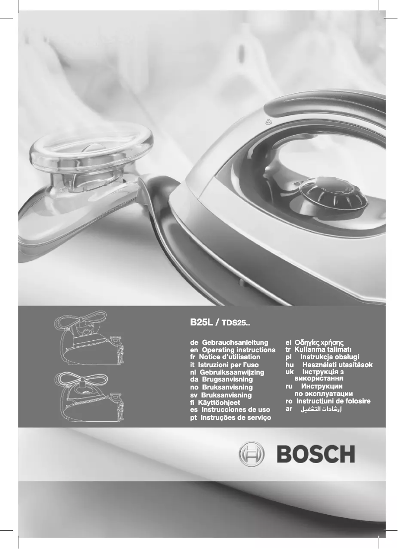 Page 1 of the manual User Manual Bosch Sensixx TDS2555