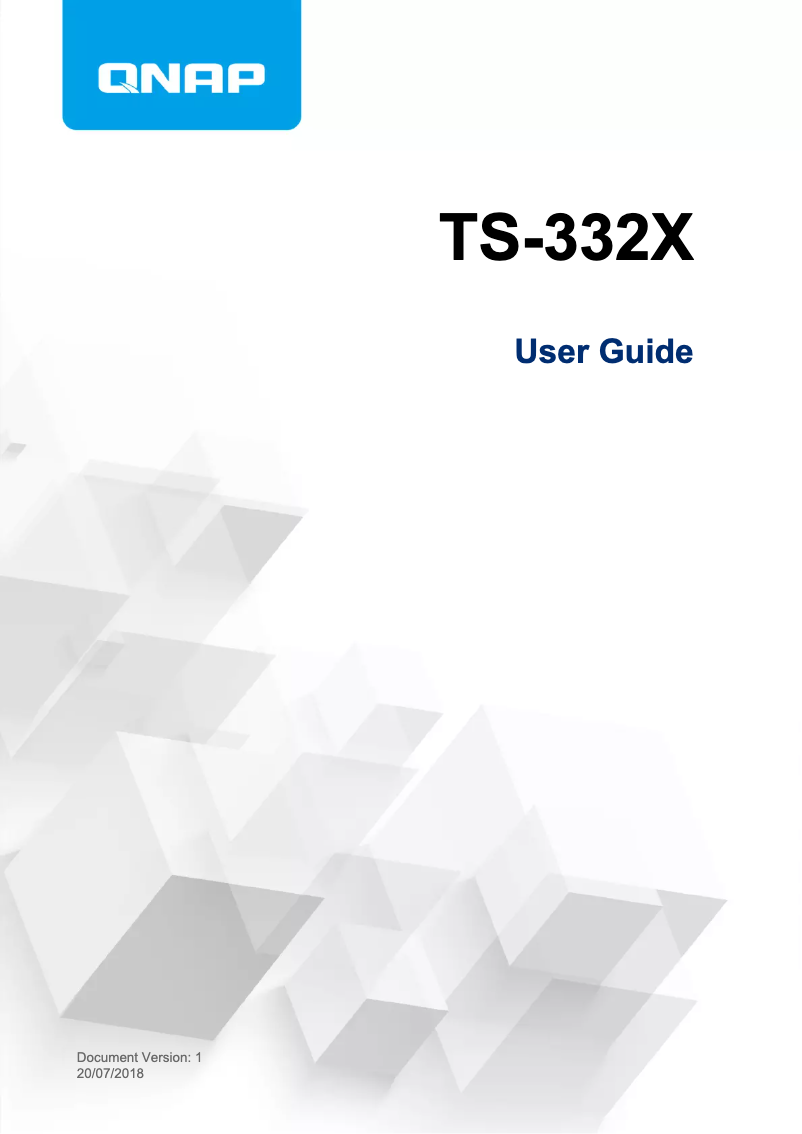 First page image of the manual for TS-332X-4G