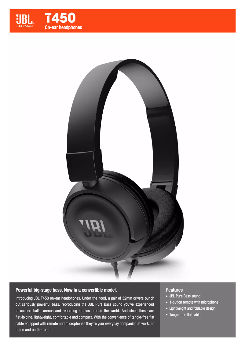 First page image of the manual for T450