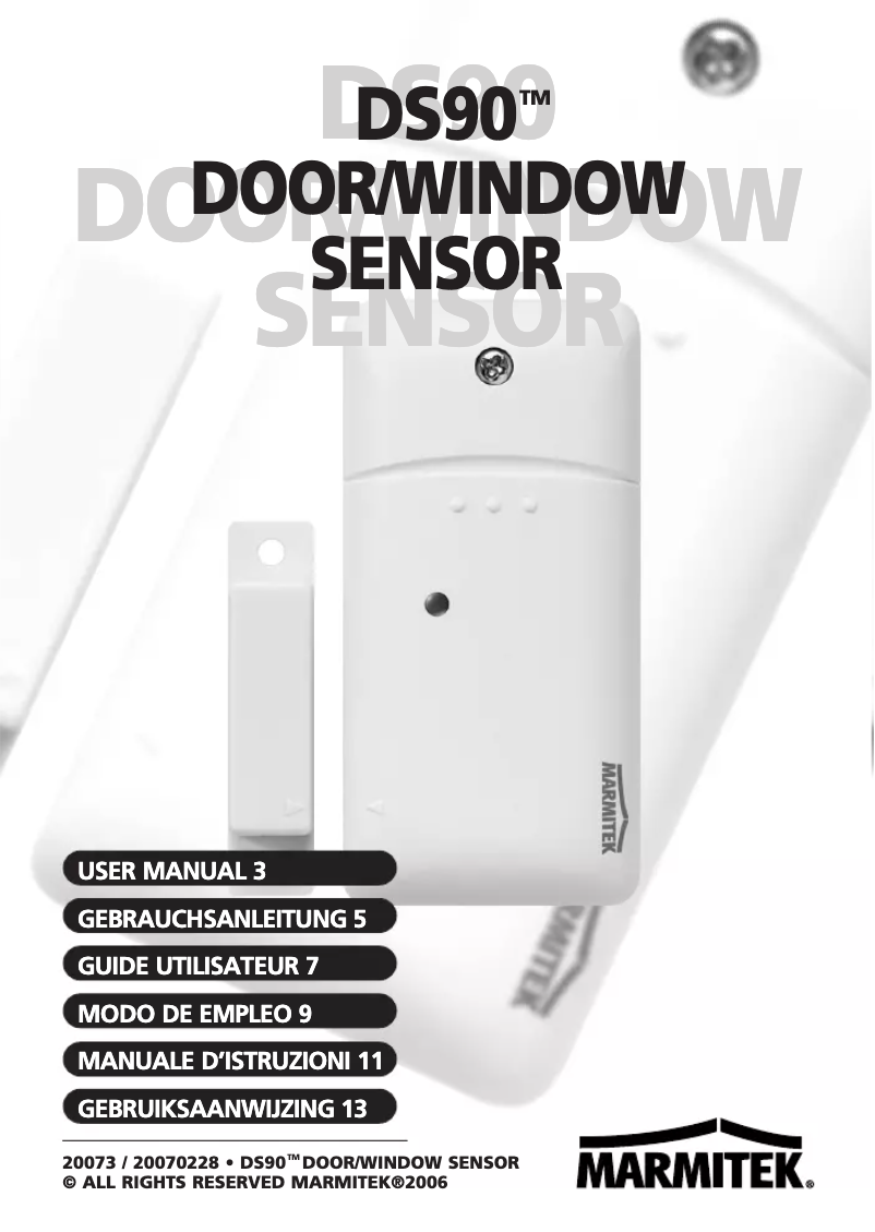 Page 1 of the manual User Manual Marmitek DS90