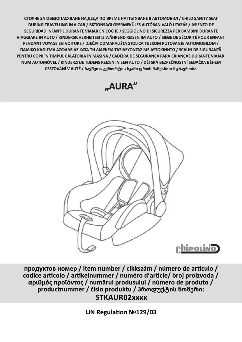 Page 1 of the manual User Manual Chipolino Aura