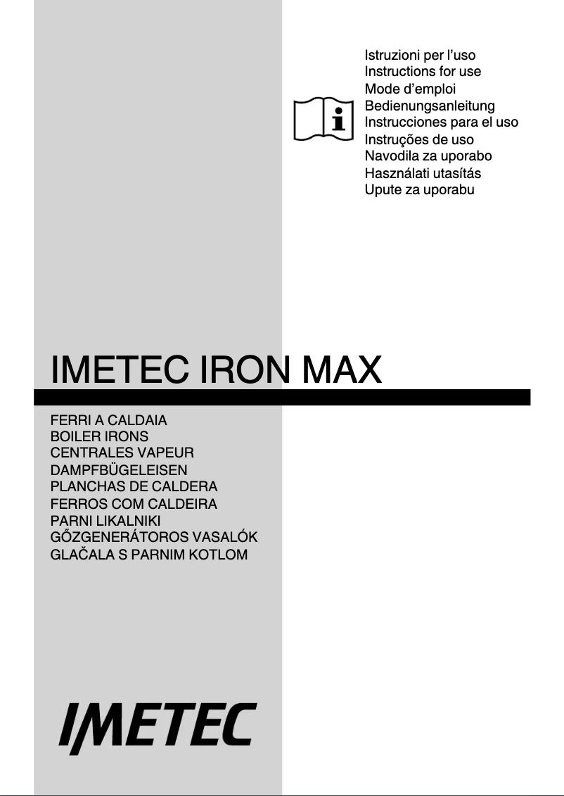 Page 1 of the manual User Manual Imetec Iron Max Compact 1900