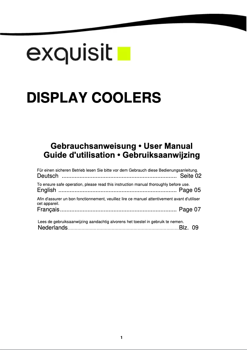 First page image of the manual for ELDC300.3XLB