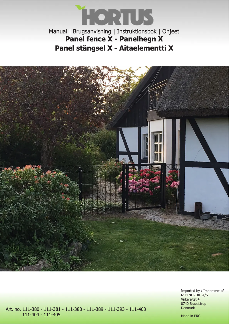 First page image of the manual for 111-381