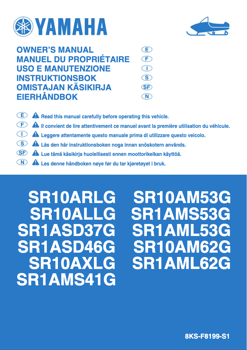 First page image of the manual for SR Viper M-TX SE 141 (2016)