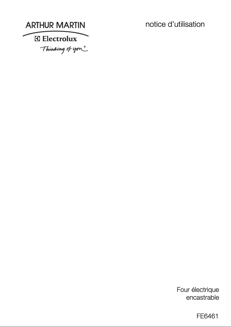 First page image of the manual for FE 6461