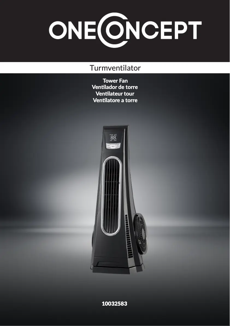 Page 1 of the manual User Manual OneConcept Blown Away