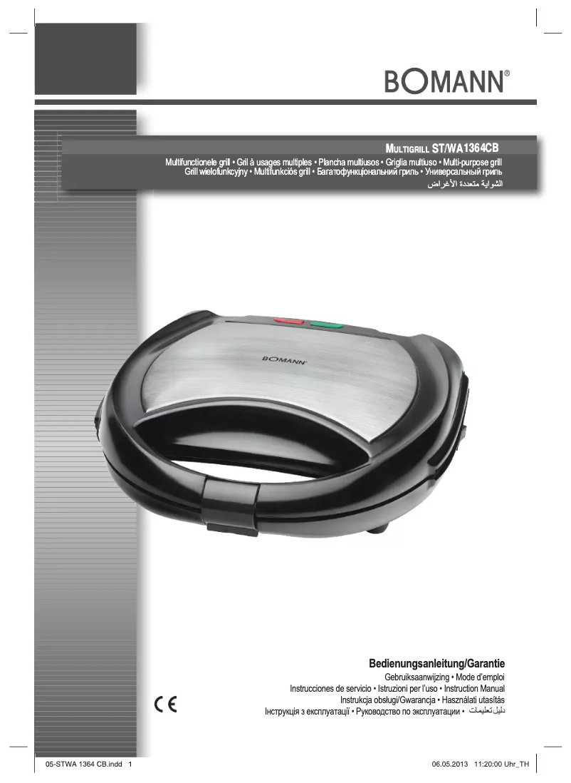 Page 1 of the manual User Manual Bomann ST/WA 1364 CB