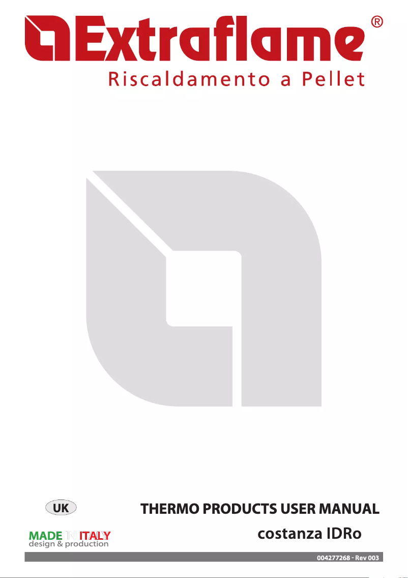 Page 1 of the manual User Manual La Nordica Costanza IDRo