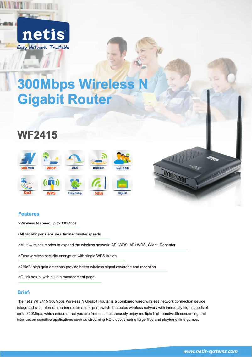 Page 1 of the manual User Manual Netis WF2415