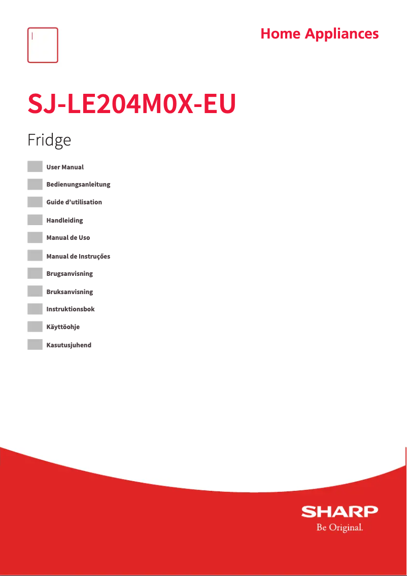 First page image of the manual for SJ-LE204M0X-EU