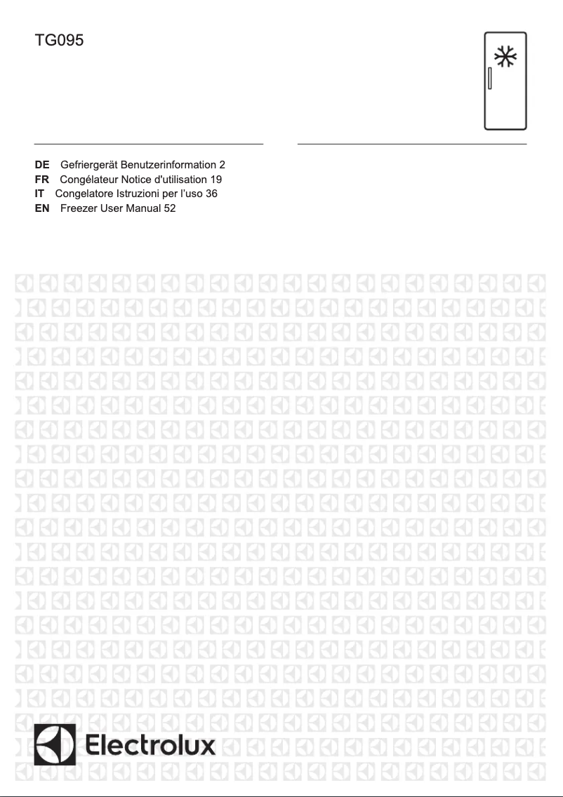 First page image of the manual for TG095