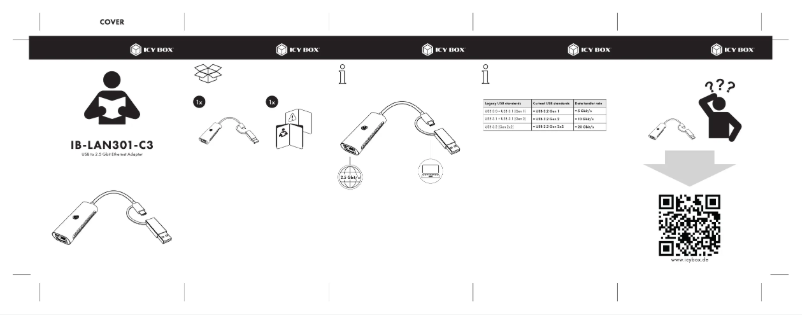 First page image of the manual for IB-LAN301-C3