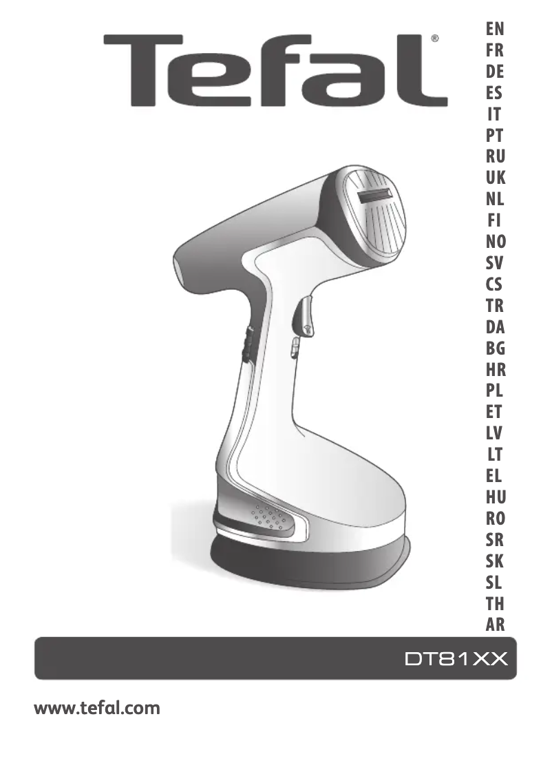 Page 1 of the manual User Manual Tefal Access Steam DT8135