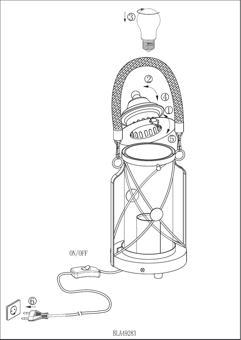 Page 1 of the manual User Manual Eglo Vintage Bradford