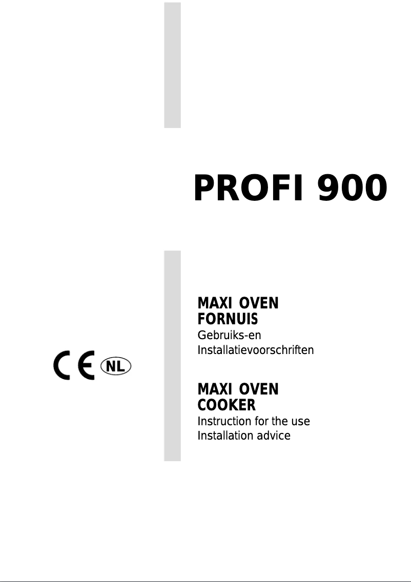 First page image of the manual for PROFI-900