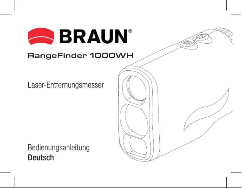 Page 1 of the manual User Manual Braun Rangefinder 1000WH
