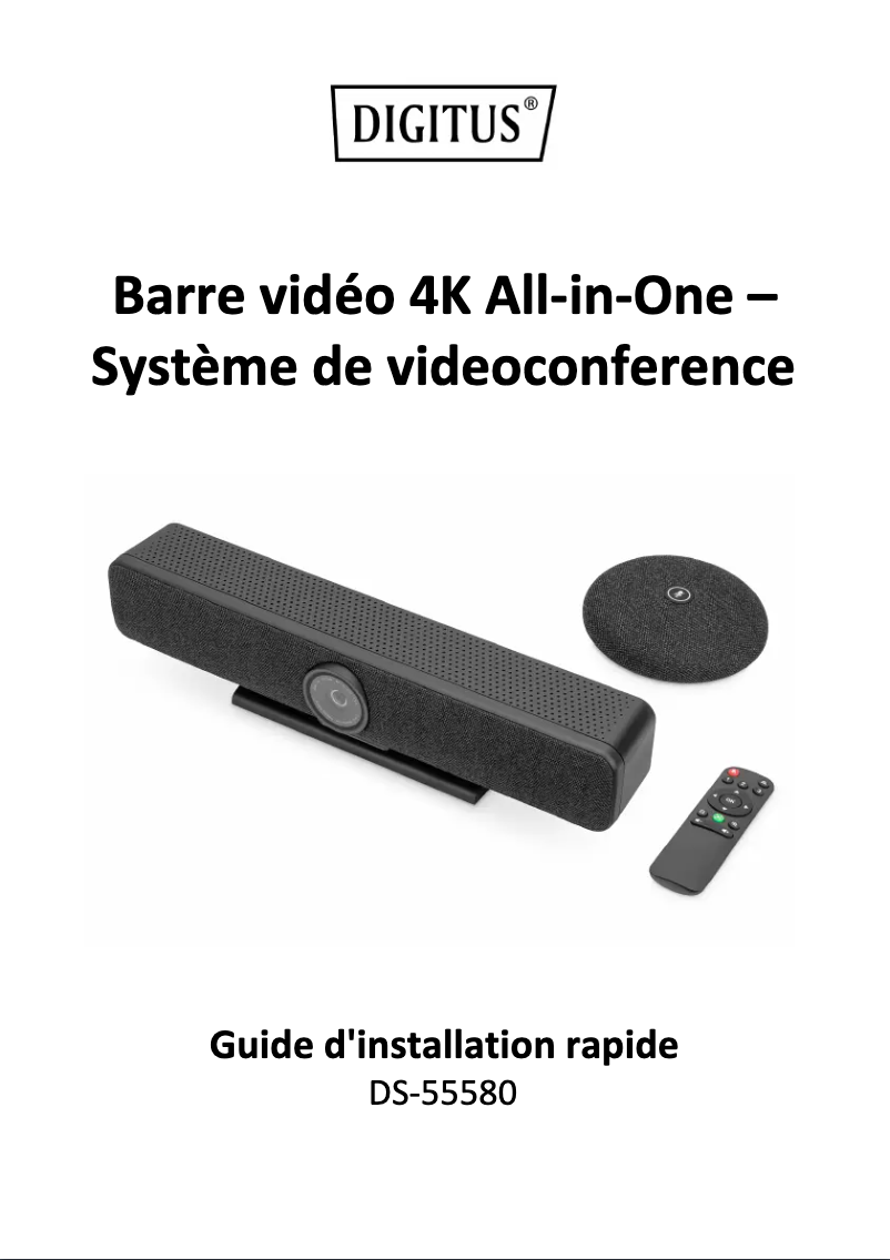 First page image of the manual for DS-55580