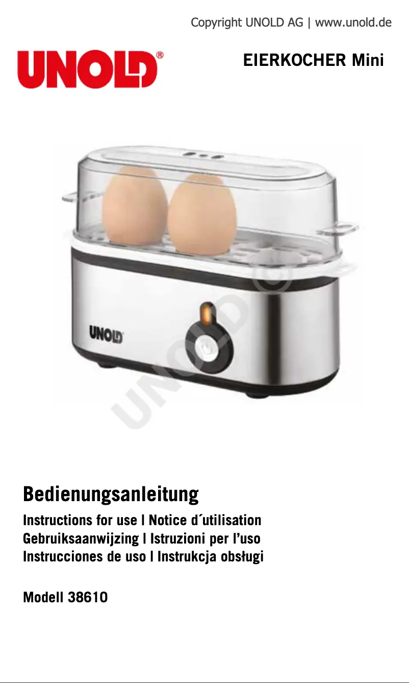 First page image of the manual for Mini 38610