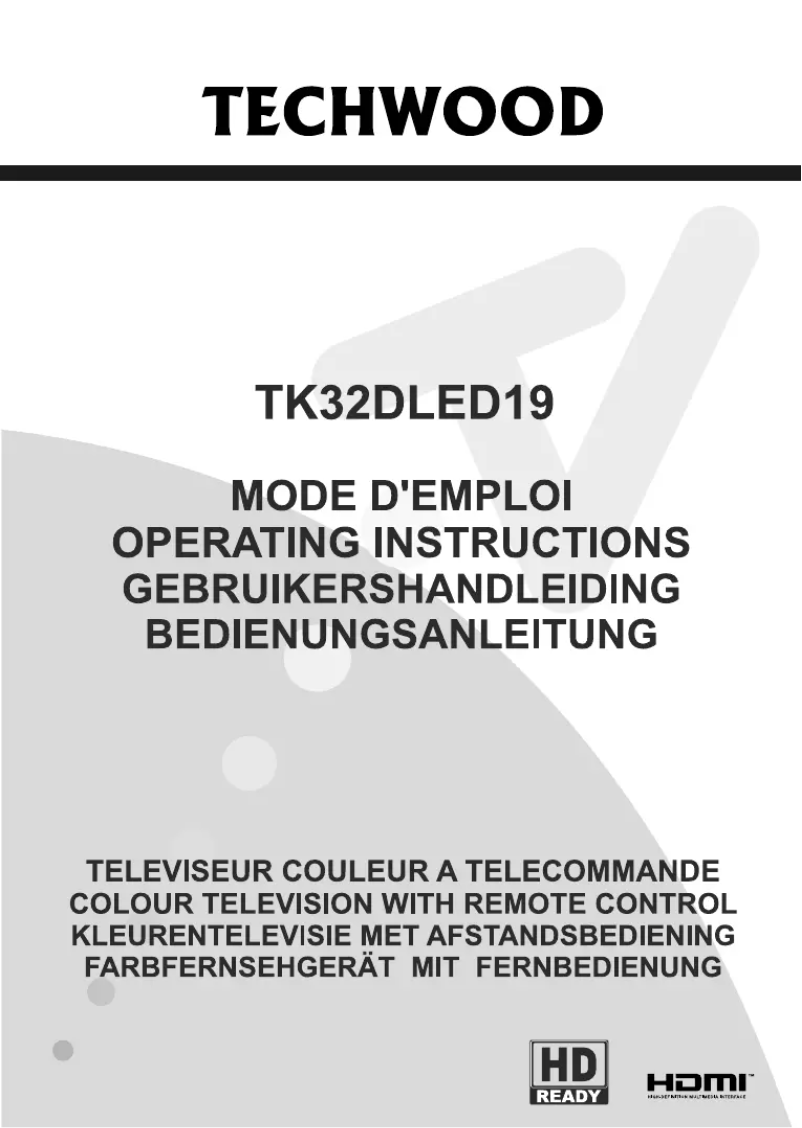 First page image of the manual for TK32DLED19