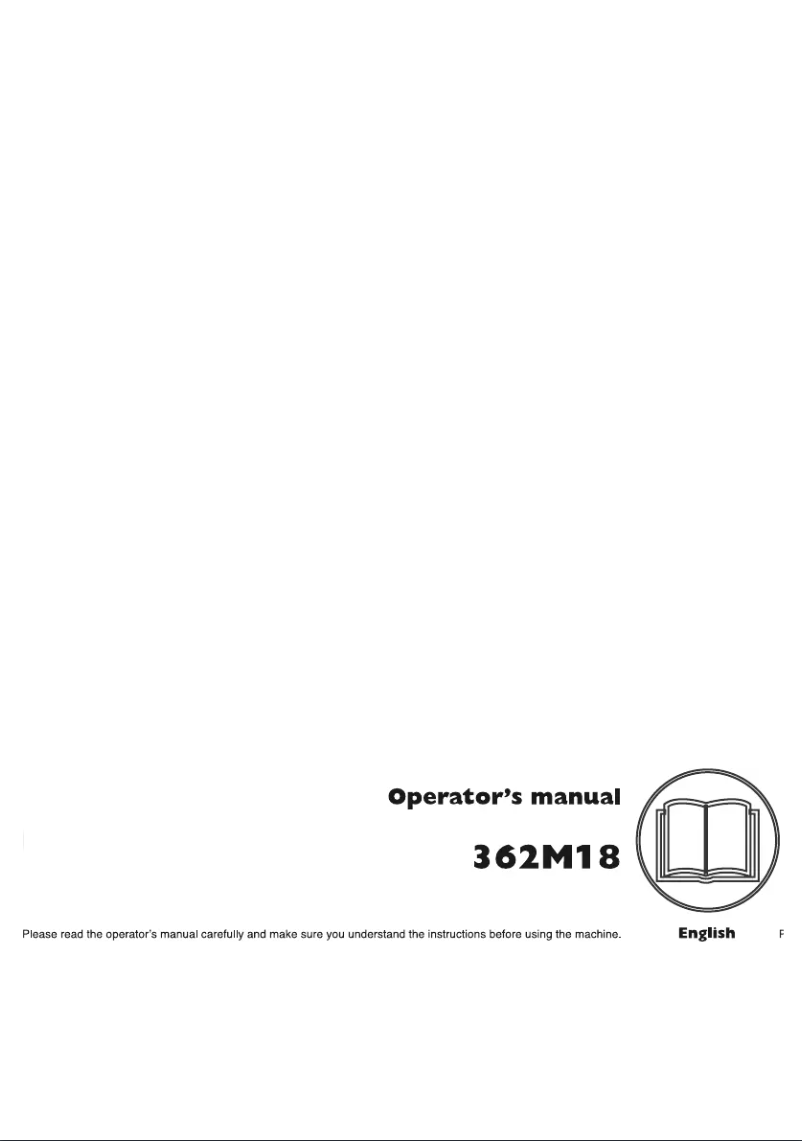 Page 1 of the manual User Manual Husqvarna 362M18