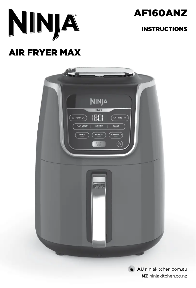 Image de la première page du manuel de l'appareil Air Fryer Max AF160