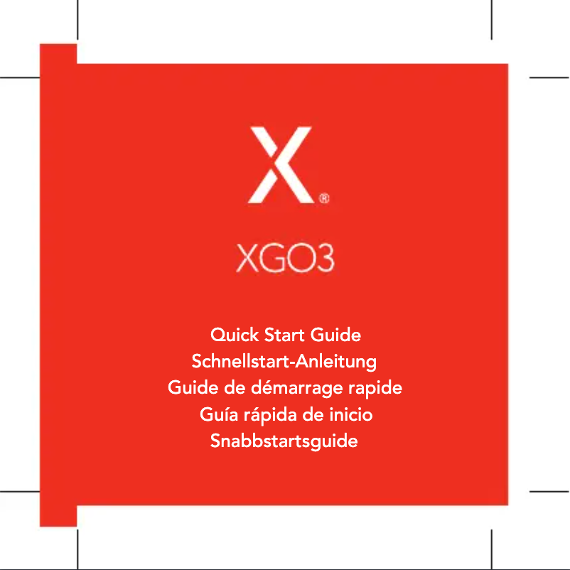 Page 1 of the manual User Manual Xplora XGO3