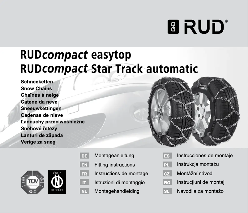 First page image of the manual for RUDcompact Easytop 4850