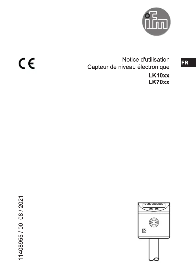 Page 1 of the manual User Manual IFM LK7024