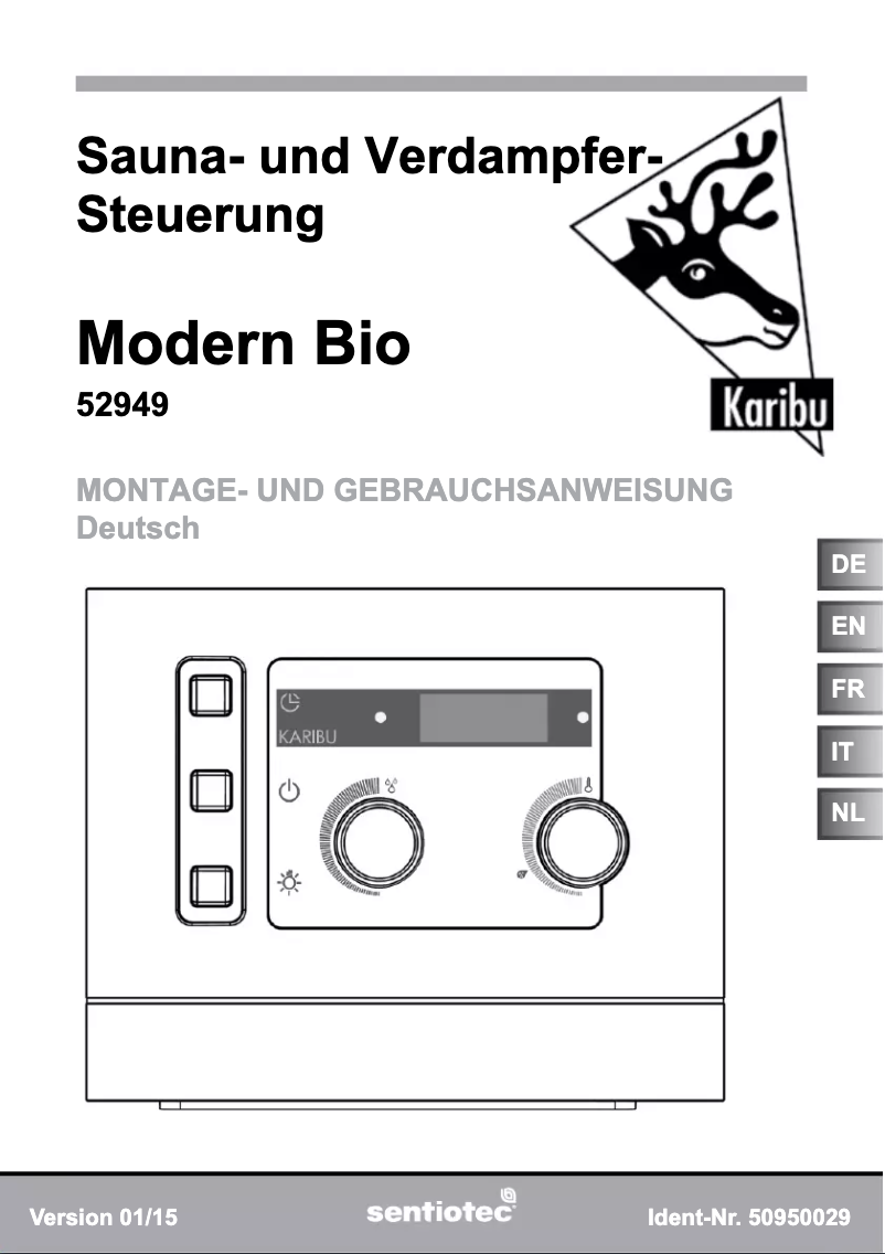 Page 1 de la notice Manuel utilisateur Karibu Mia