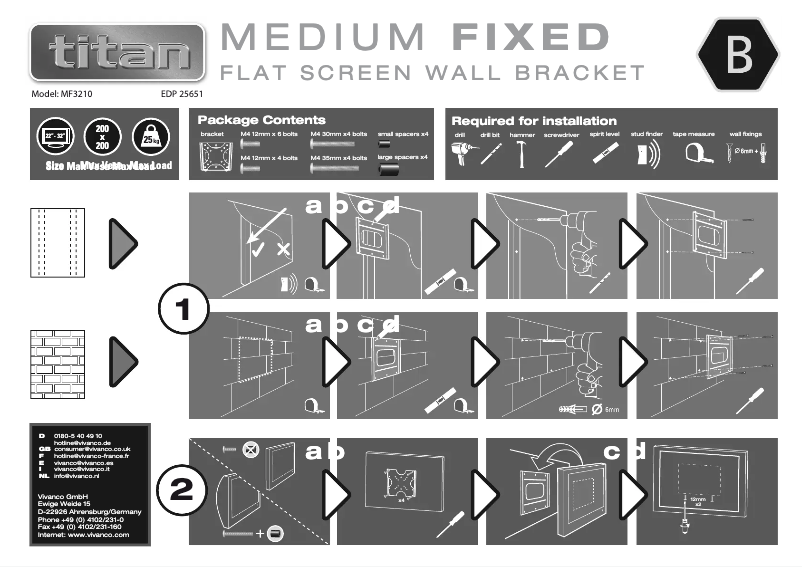 Page 1 of the manual User Manual Titan MF 3210
