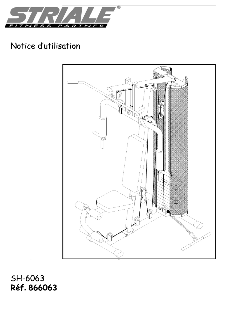 Page 1 of the manual User Manual Striale SH-6063