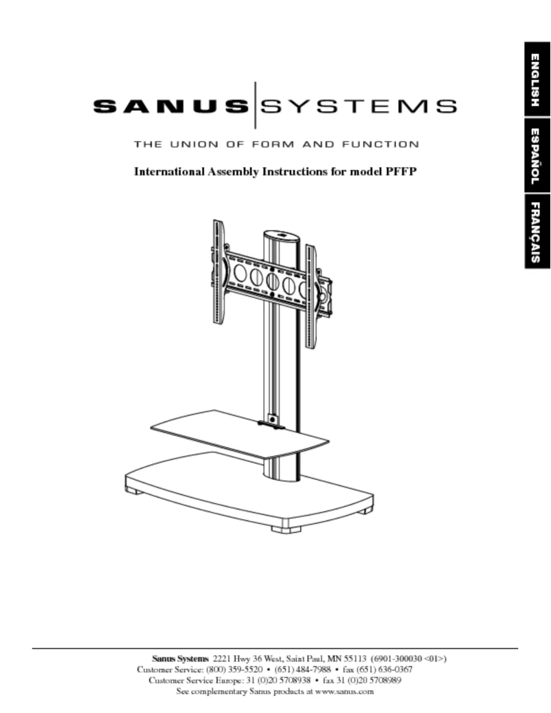 Page 1 of the manual User Manual Sanus PFFP