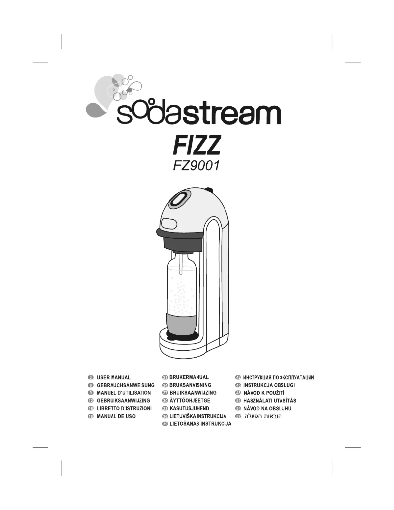 Page 1 of the manual User Manual SodaStream Fizz