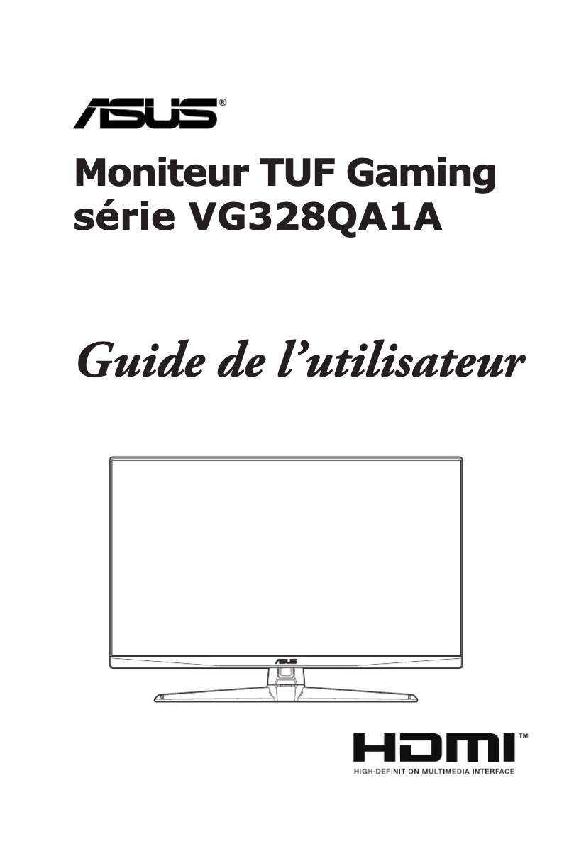 Page 1 of the manual User Manual Asus TUF Gaming VG328QA1A