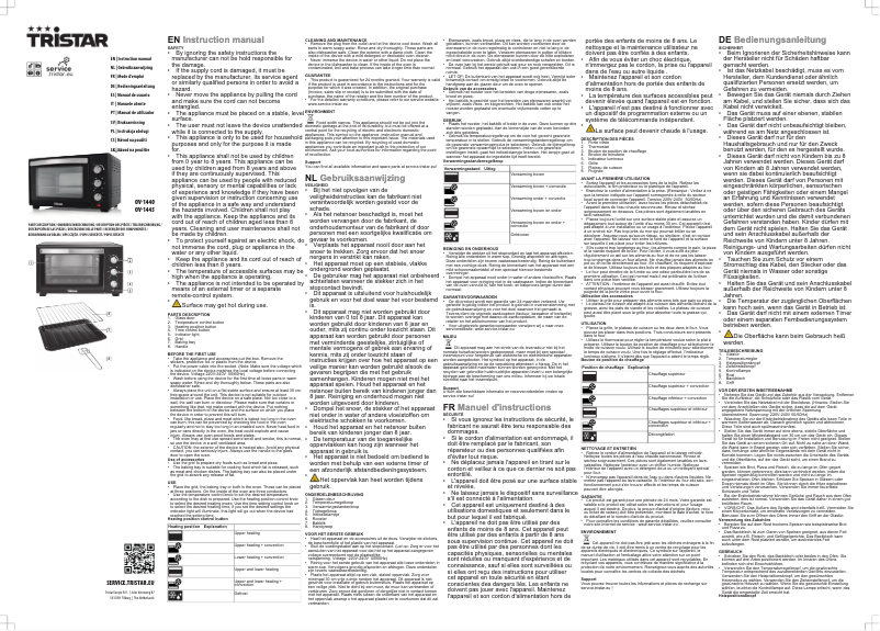 First page image of the manual for OV-1445