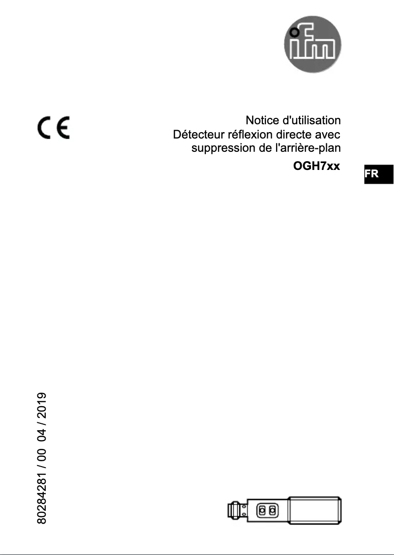 First page image of the manual for OGH700