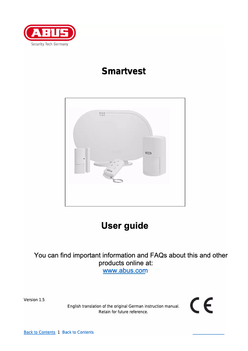 Image de la première page du manuel de l'appareil ACTP00001