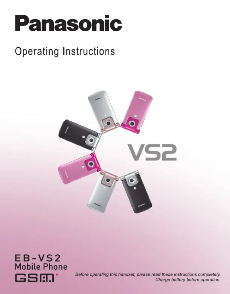First page image of the manual for EB-VS 2