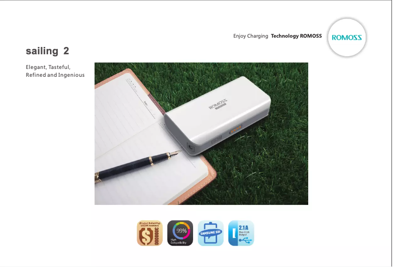 Page 1 of the manual User Manual Romoss Sailing 2