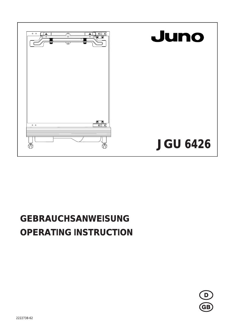 First page image of the manual for JGU6426