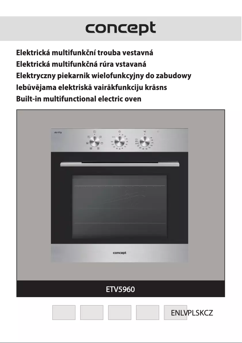 First page image of the manual for ETV5960