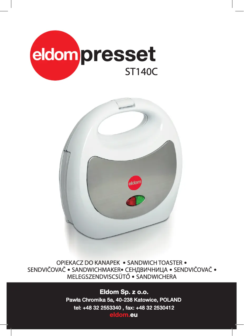 First page image of the manual for Presset ST140C