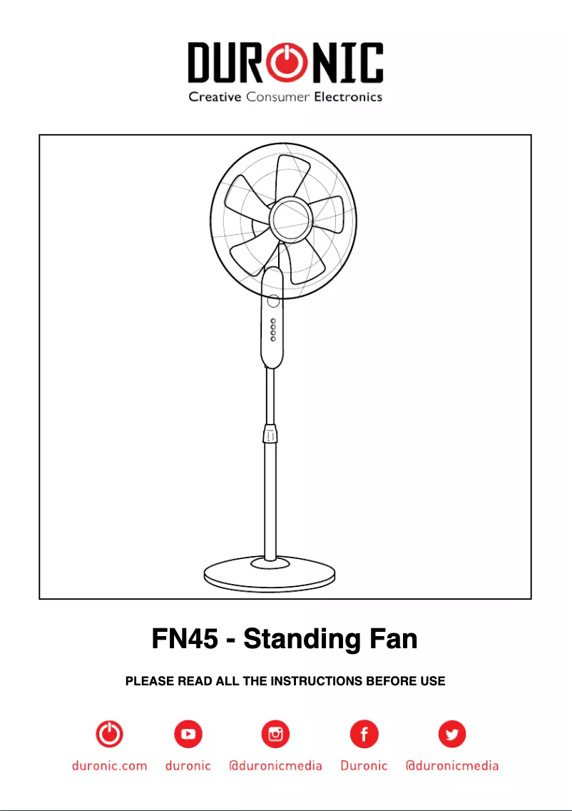 First page image of the manual for FN45