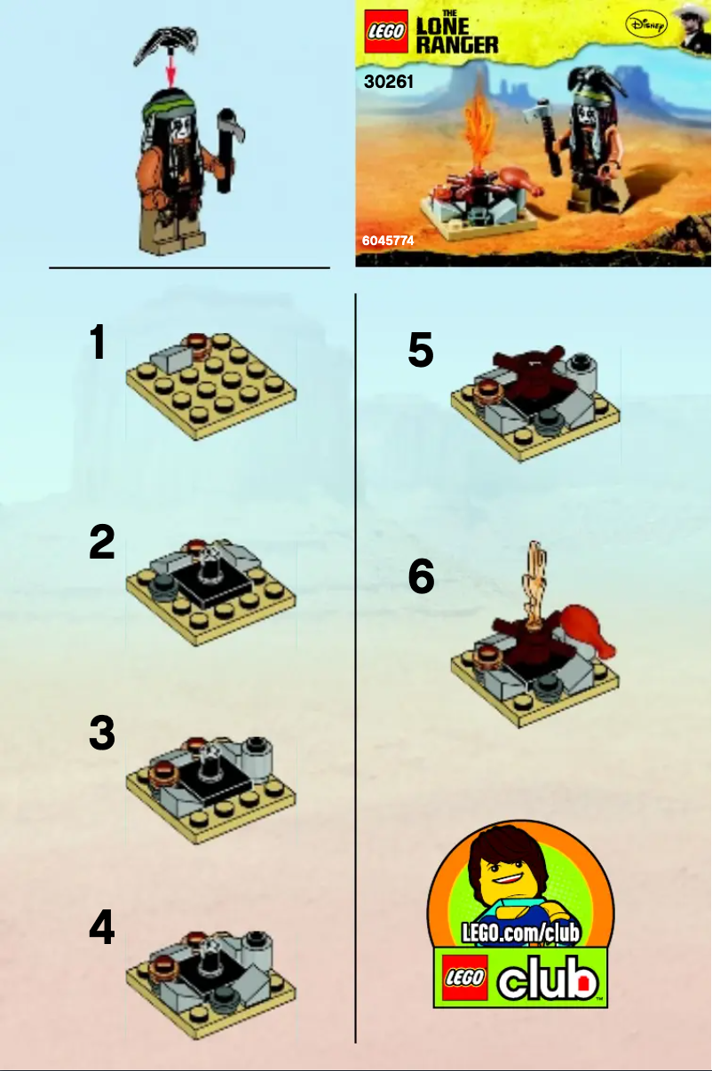 Page 1 of the manual User Manual Lego Tonto's Campfire
