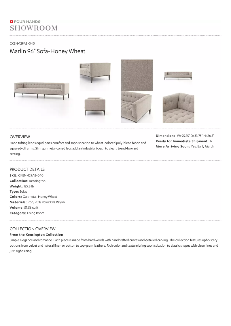 Page 1 of the manual User Manual Four Hands CKEN-129A8-040