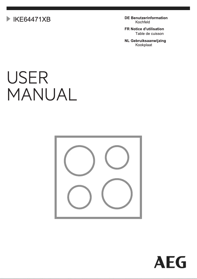First page image of the manual for IKE64471XB
