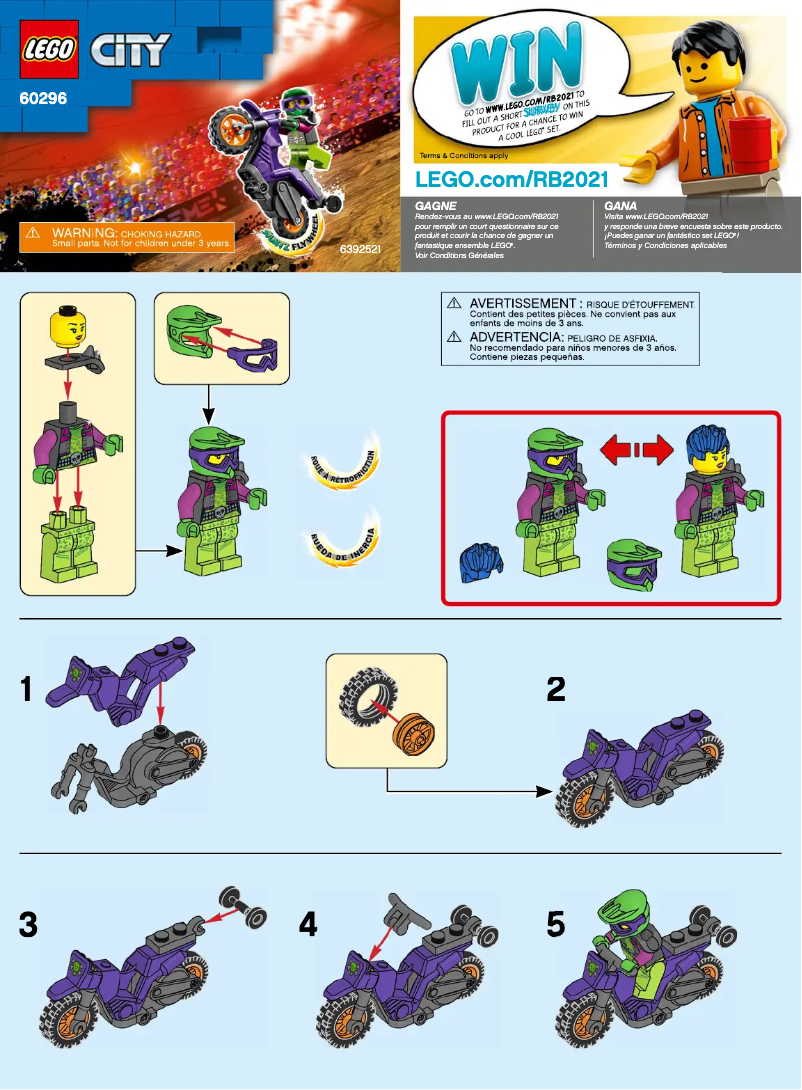 Page 1 of the manual User Manual Lego City 60296