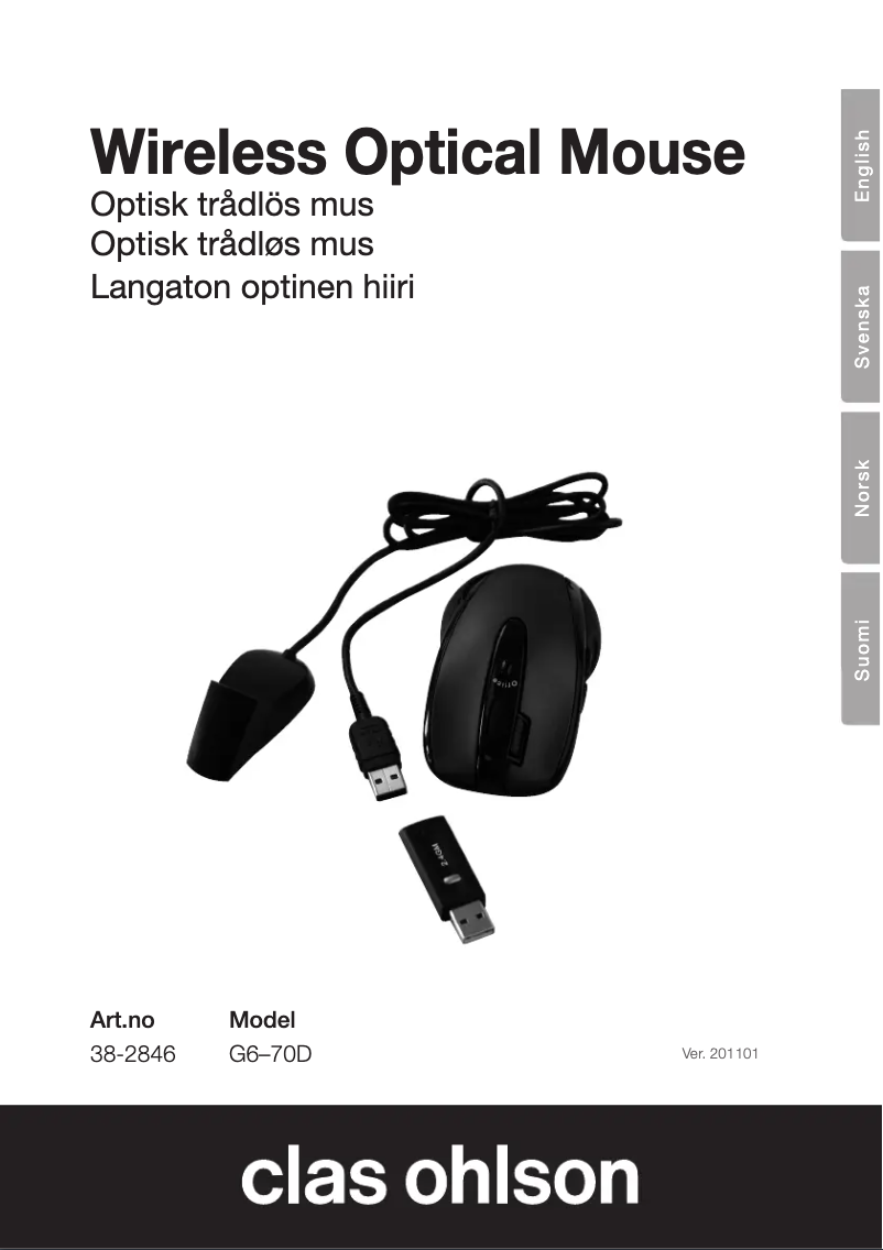 Page 1 of the manual User Manual A4Tech G6–70D