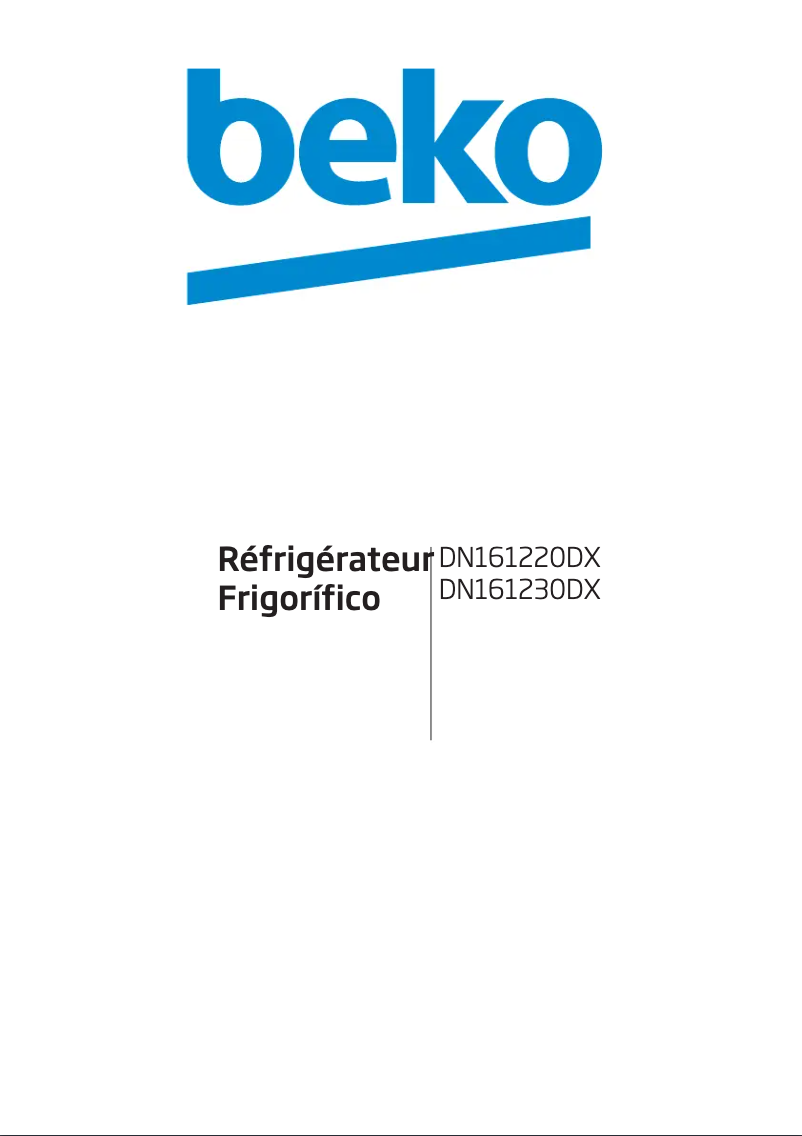 Page 1 of the manual User Manual Beko DN161230DX